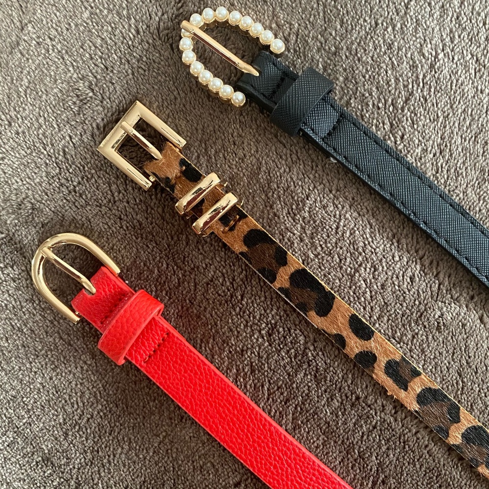 FASHION NOVA 3 PACK OF BELTS✨